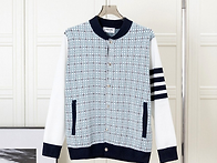 TB 메탈버튼 체크배색 자..