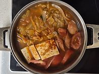 토마토 넣은 김찌 찌개