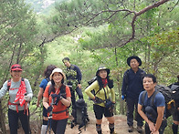 감암산 산행 후미들의 사진..