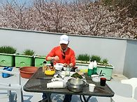 옥상파티 봄을 먹..