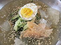 시원한 곰취물냉면