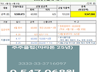 2025년 4월말 기준 연회비..
