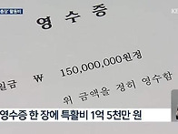 검찰에서 제출한 특활비 ..