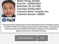 축하해요~~PADI..
