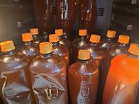 병입후 2차 발효중인 맥주..