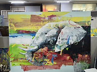 아크릴드로잉/추상과 구상..