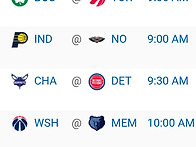 12/21 일요일 경기 일정 ..