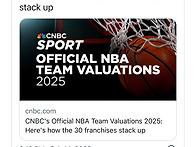 CNBC 공식 2025 NBA ..