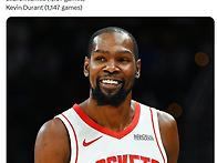 NBA 역사상 세 번째로 적..