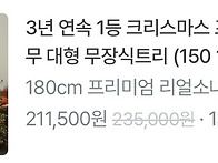크리스마스트리 연말 준비..