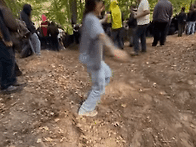 산악바이크 경주로를 가로..