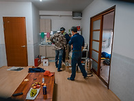 호스테이 빙벽장 작업 4주..