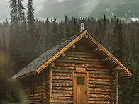 통나무집 이미지