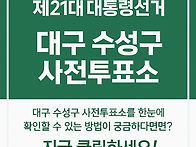 21대 대통령선거 대구 수..