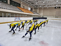 새빙회 단체 활주, 밀기 ..