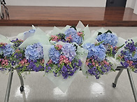 수국 꽃다발