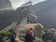 숨은벽 정상에서