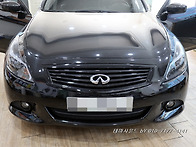 G37차량 순정모니터에 카..