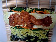 돼지고기 꼬장 김밥..