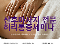 2026년 4월 출산 후 허리..