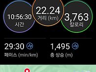 설악산을 산행햇어요
