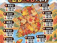 2026년 전국 단풍예상시기
