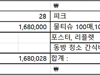 8월 총무일지입니다.