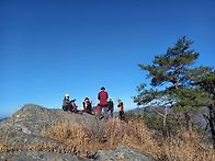 송년산행 낙타바위 에서