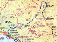 예반산 산행지도