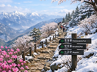 ▣ 봄기운과 설경이 함께하..