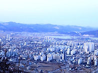 나홀로 계명산의' 아침 산..