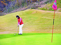 그린 주변에서의 어프로치..