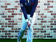 왼발의 밸런스로 방향성과..