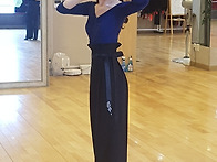 여성바지 ..허리훌 주름바..