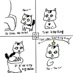 Toilet kitty King 썸네일