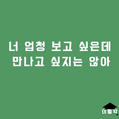 너 엄청 보고 싶은데 만나고 싶지는 않아 썸네일