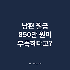 남편 월급 850만 원이 부족하다고? 썸네일