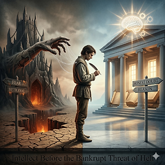 지옥이라는 파산한 위협 앞에 선 지성 썸네일