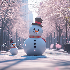 차가운 눈사람의 봄 썸네일