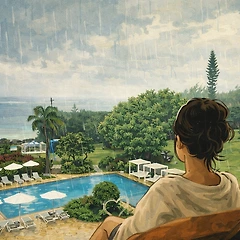 수영장에 비가 내린다 썸네일