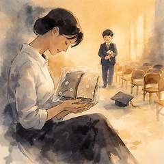 졸업식장을 떠나면서 건넨 선물 썸네일