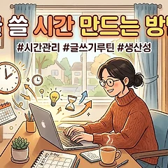 글 쓸 시간 만드는 방법 썸네일