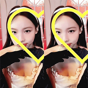 230119 #MOONLIGHTSUNRISE NAJEONG making heart for you 나연 움짤 - 1p