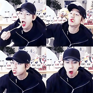 [GIF] 161217 SM 슈퍼셀럽리그 롤방 백현 baekhyun
