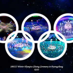 180225 Winter Olympics Closing Ceremony in Pyeongchang EXO