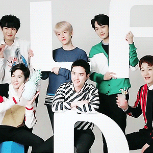 [GIF] LOTTE DUTY FREE Behind the scenes with EXO 엑소