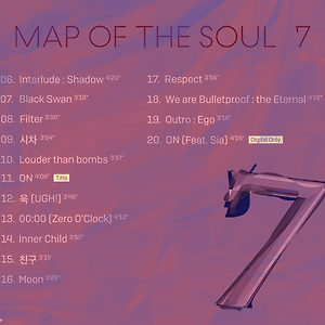 map of the soul 7 tracklist edit