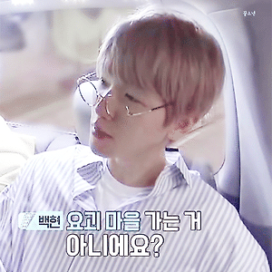 [GIF] 180521 엑소 첸백시의 사다리타고 여행 1화 백현 BAEKHYUN