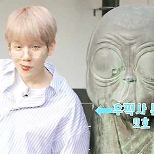 [GIF] EXO의 사다리 타고 세계여행 미공개 컷 뮤즈 인증사진 찍는 법 백현 BAEKHYUN