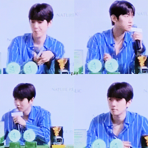 [GIF] 180806 네이처리퍼블릭 기자회견 in 태국 BAEKHYUN 백현